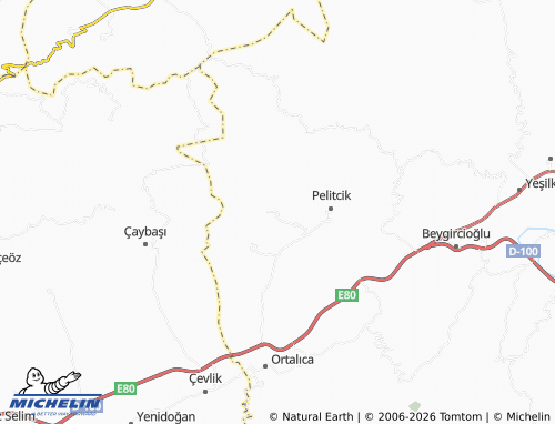 MICHELIN Bademce map - ViaMichelin