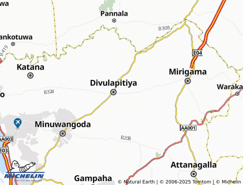 MICHELIN Balagalla East map - ViaMichelin