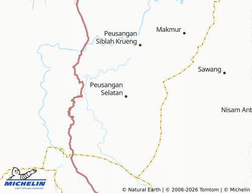 Mapa MICHELIN Peusangan Selatan - ViaMichelin