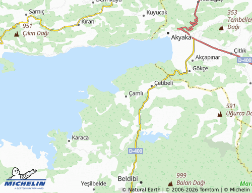 Mappa MICHELIN Çamlı - ViaMichelin