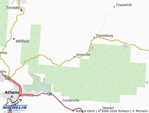 Kaart MICHELIN Amesville - ViaMichelin