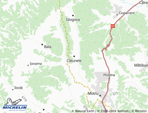Mappa MICHELIN Cătunele - ViaMichelin