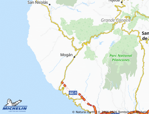 Mapa MICHELIN Mogán - ViaMichelin