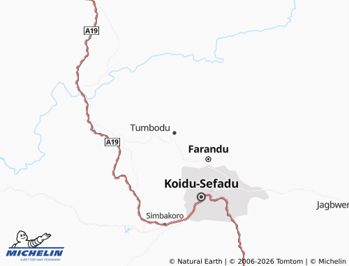 MICHELIN Tumbodu map - ViaMichelin
