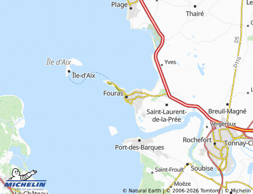 Mapa MICHELIN Fouras - ViaMichelin