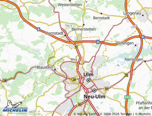 MICHELIN Lehr map - ViaMichelin