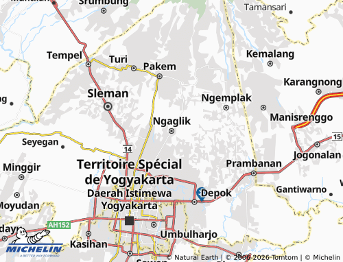 MICHELIN Ngaglik map - ViaMichelin