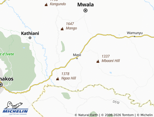 MICHELIN Masii map - ViaMichelin