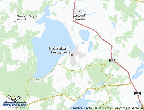 MICHELIN Novolukoml' map - ViaMichelin
