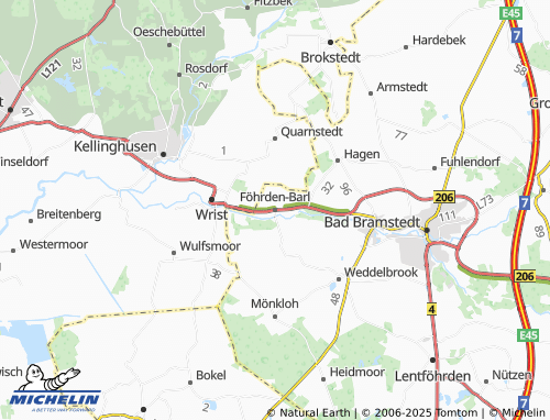 Mapa MICHELIN Föhrden-Barl - ViaMichelin