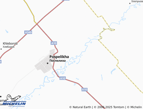 MICHELIN Fakel Sotsializma map - ViaMichelin