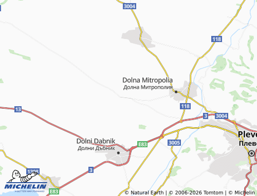 Mappa MICHELIN Gorna Mitropoliya - ViaMichelin