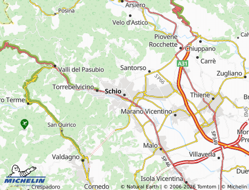 Mapa MICHELIN Schio - ViaMichelin
