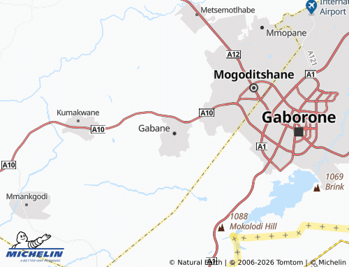 Mappa MICHELIN Gabane - ViaMichelin