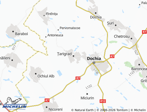 Kaart MICHELIN Țarigrad - ViaMichelin