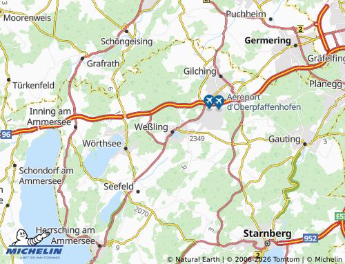 MICHELIN Weßling map - ViaMichelin