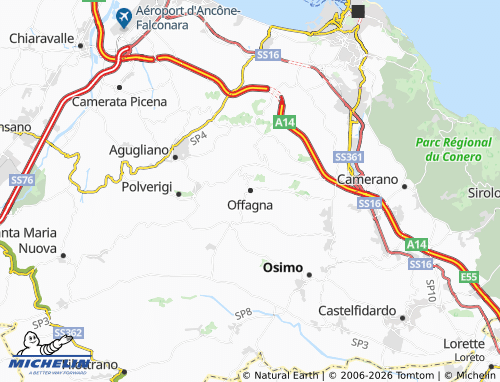 Mapa MICHELIN Offagna - ViaMichelin