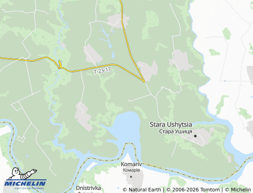 MICHELIN Kashtanivka map - ViaMichelin