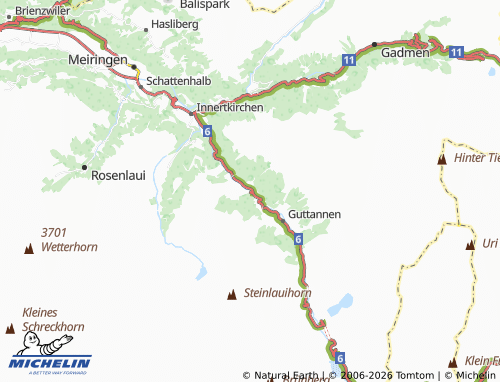 MICHELIN-Landkarte Boden - ViaMichelin