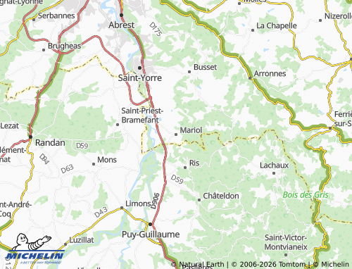 Carte MICHELIN Mariol - ViaMichelin
