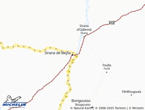 Mapa MICHELIN Sirana de Beyla - ViaMichelin