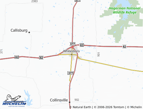 Mappa MICHELIN Whitesboro - ViaMichelin