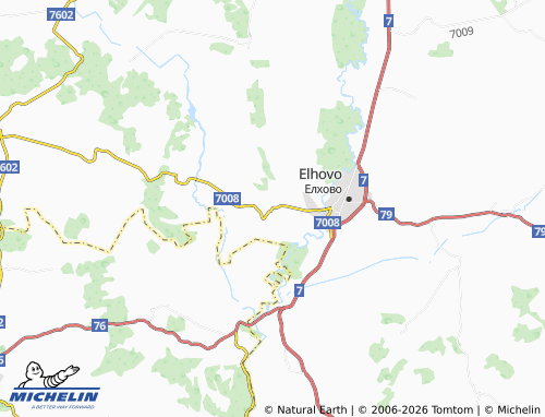 MICHELIN Izgrev map - ViaMichelin