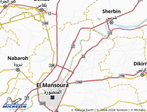 Mapa MICHELIN Kafr al-Taweelah - ViaMichelin