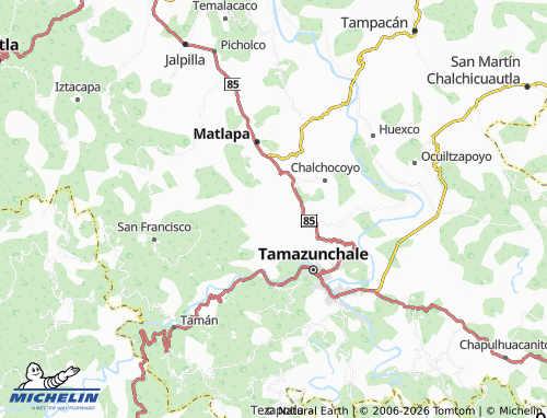 MICHELIN Tepetzintla map - ViaMichelin