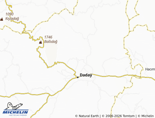 MICHELIN Siyahlar map - ViaMichelin