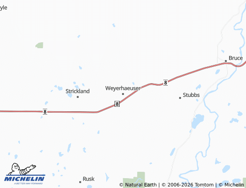 Carte MICHELIN Weyerhaeuser - ViaMichelin