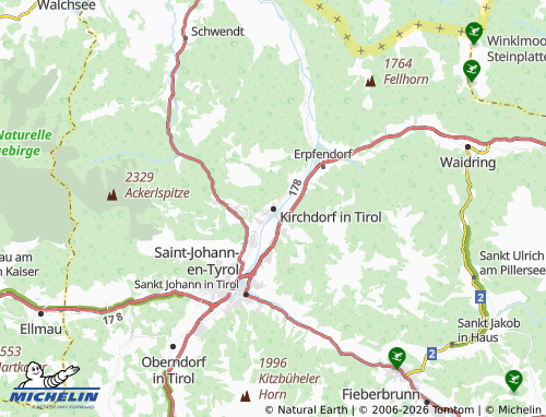 MICHELIN Kirchdorf in Tirol map - ViaMichelin