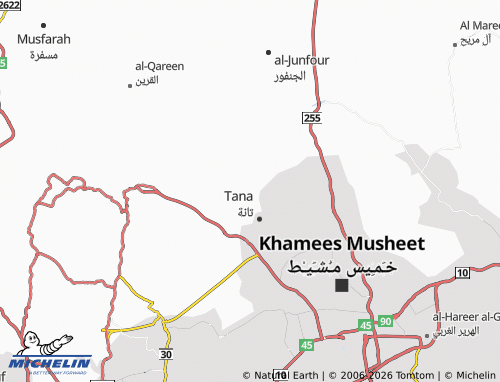 MICHELIN-Landkarte al-Washm - ViaMichelin