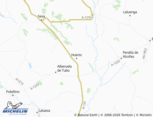 MICHELIN Huerto map - ViaMichelin