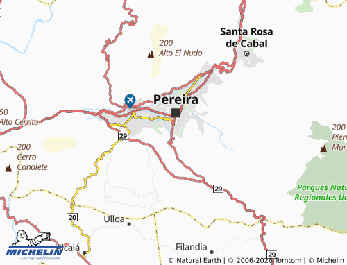 Mapa MICHELIN Guaduales de Canaán - ViaMichelin