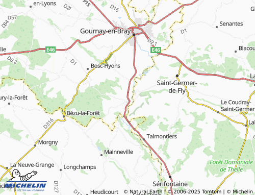 MICHELIN Neuf-Marché map - ViaMichelin