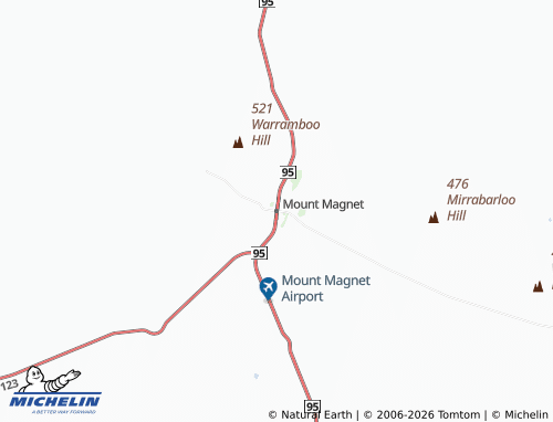 Kaart MICHELIN Mount Magnet - ViaMichelin