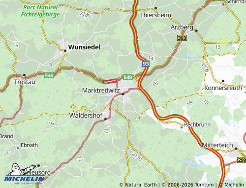 MICHELIN Marktredwitz map - ViaMichelin