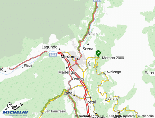 Mappa MICHELIN Merano - ViaMichelin