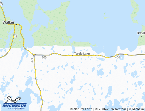 Carte MICHELIN Turtle Lake - ViaMichelin