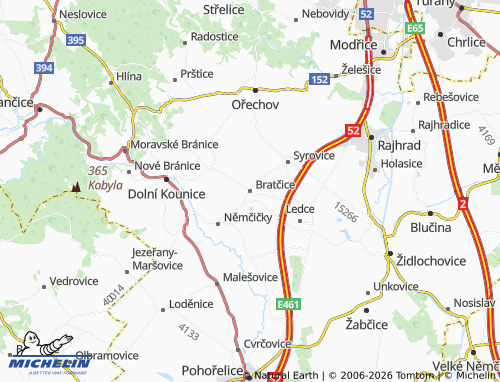 Kaart MICHELIN Bratčice - ViaMichelin