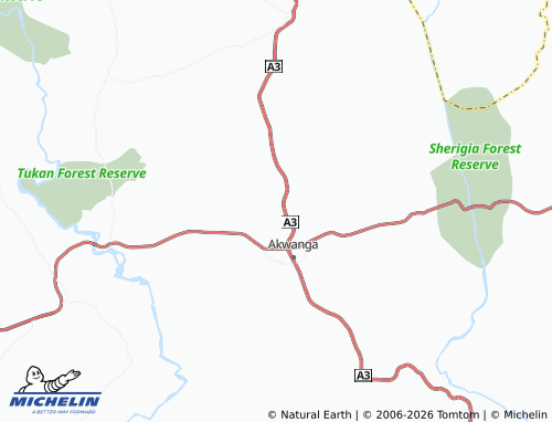 MICHELIN Gwanje map - ViaMichelin