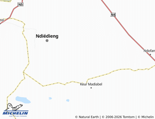MICHELIN Nianène map - ViaMichelin