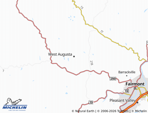 Carte MICHELIN West Augusta - ViaMichelin