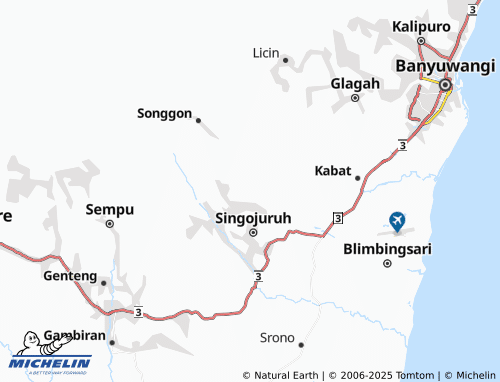 MICHELIN Padang map - ViaMichelin