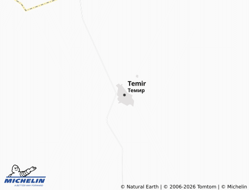 MICHELIN Temir map - ViaMichelin