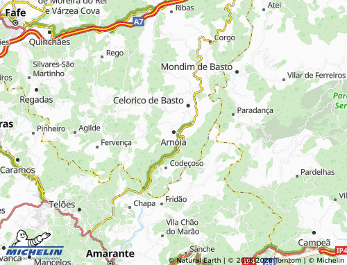 MICHELIN Arnóia map - ViaMichelin