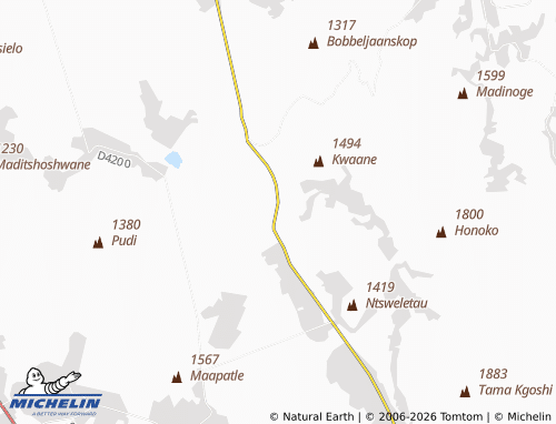 MICHELIN-Landkarte Matolokwale - ViaMichelin