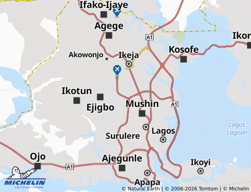 Mappa MICHELIN Orile Oshodi - ViaMichelin