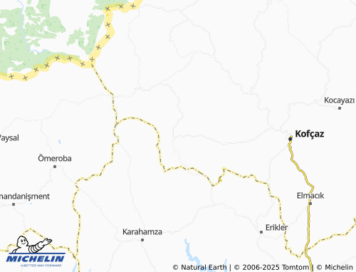 MICHELIN Kocatarla map - ViaMichelin